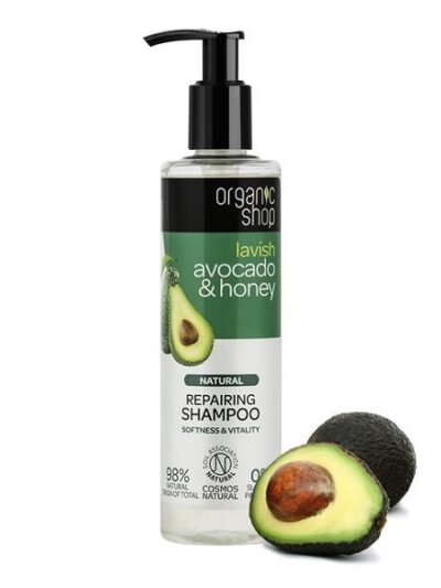 Shampoo-ristrutturante-avocado-miele-organic-shop