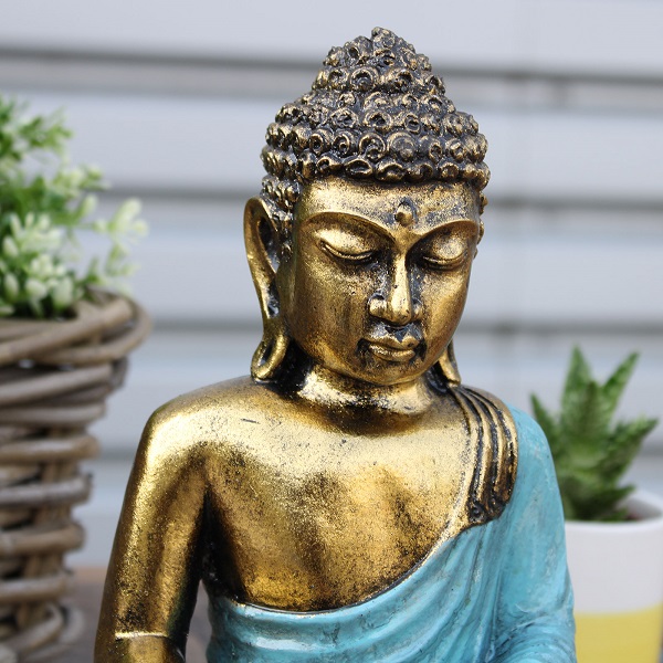 Statua del Buddha Celeste e Oro Grande BiciBio Bioprofumeria