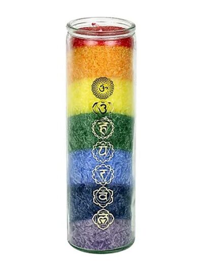 candela-dei-7-chakra-con-oli-essenziali-yogi-yogini