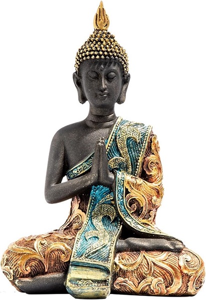 Statua del Buddha Nero Grande BiciBio Bioprofumeria