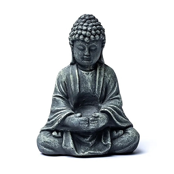 Statua del Buddha in Vetro Cemento Grande BiciBio Bioprofumeria