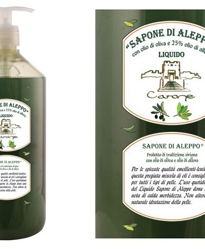 SAPONE-DI-ALEPPO-LIQUIDO-25-olio-doliva-e-olio-di-alloro-1-carone-cosmetics
