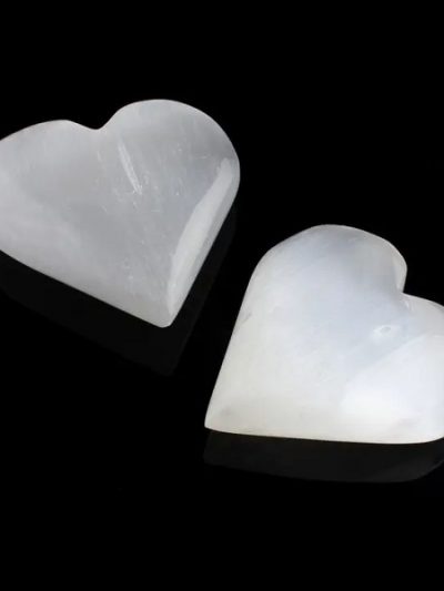 Cristallo cuore di selenite bianca vendita a Palermo