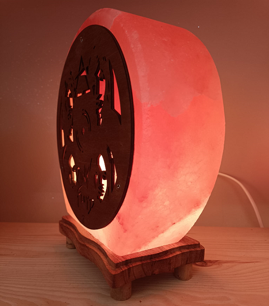 Lampada di Sale Himalayano 33 Giri Pink Floyd BiciBio Bioprofumeria - immagine 4