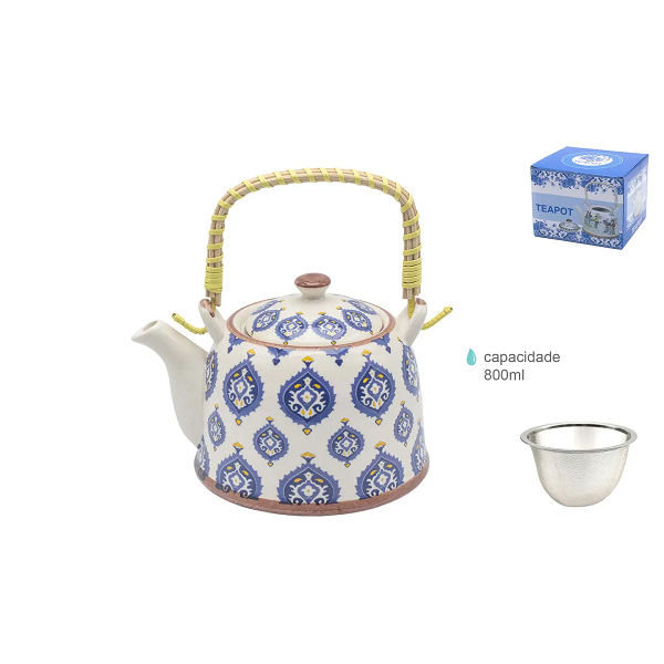 teiera-in-ceramica-decorata-800-ml-goccia-blu-bicibio-bioprofumeria