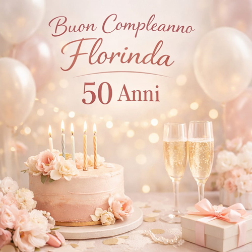 Buon compleanno Florinda 50 anni BiciBio Bioprofumeria Palermo