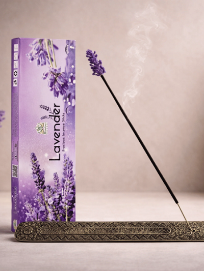 Confezione Incenso a bastoncini Lavanda 50g Himalaya Incense profumo naturale lavanda Sicilia