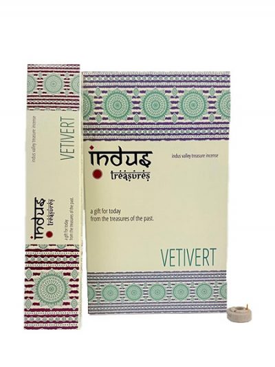Incenso Indiano Vetiver Indus Treasures confezione originale