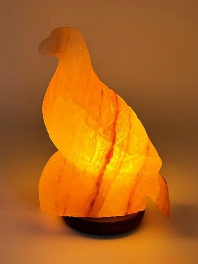 Lampada di Sale Himalayano Colomba BiciBio Bioprofumeria Palermo in sale rosa naturale