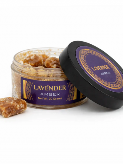 profumo solido ambra e lavanda 30 g himalaya incense confezione originale