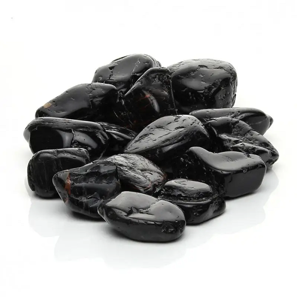 Tormalina nera burattata BiciBio Bioprofumeria Palermo: pietra protettiva naturale per energia e benessere