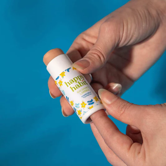 burrocacao naturale solido happy habit balsamo labbra nutriente cosmetici solidi plastic free palermo