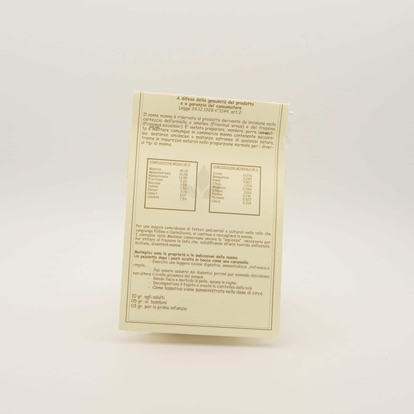 Confezione Cannoli di manna pura Terraqua specialitร Sicilia