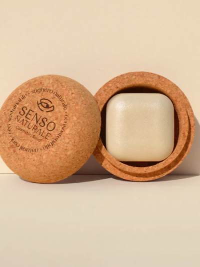 porta shampoo solido in sughero naturale accessori cosmetici solidi plastic free