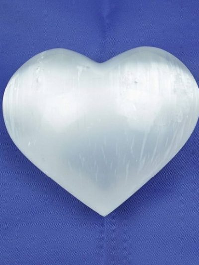 Cuore di Selenite Grande naturale BiciBio Bioprofumeria Palermo