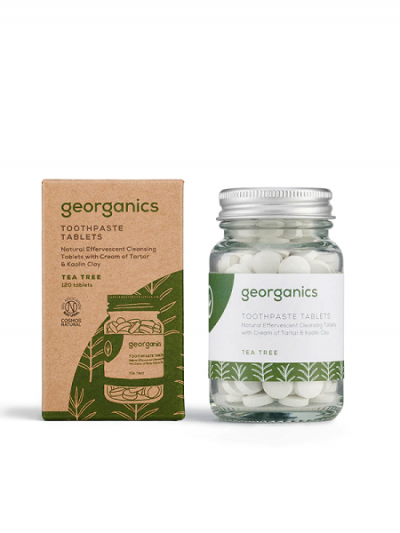 dentifricio ecologico in compresse georganics zero waste igiene orale naturale
