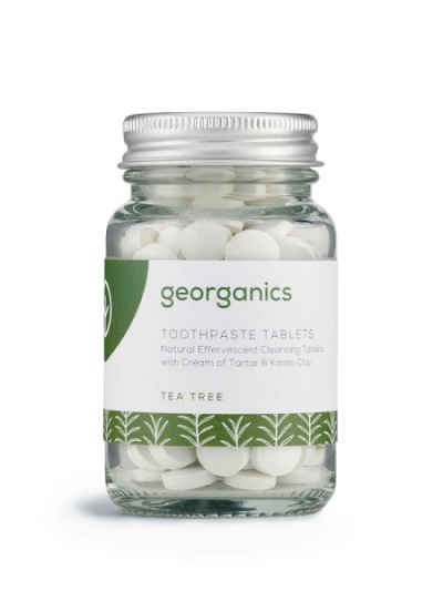 dentifricio minerale in compresse tea tree georganics naturale zero waste