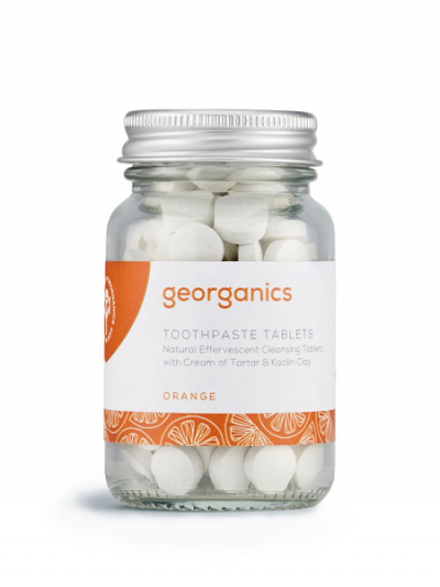 dentifricio minerale in compresse arancia georganics naturale zero waste
