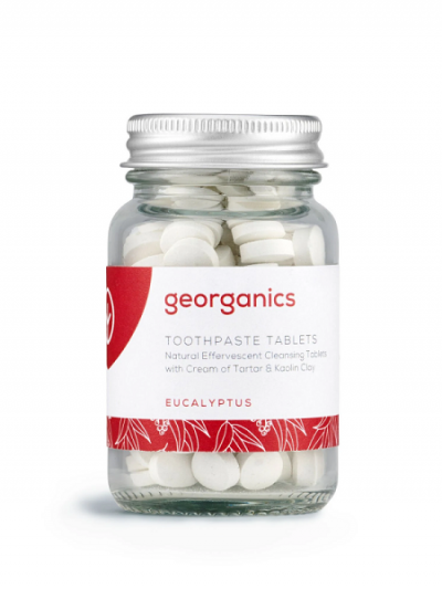 dentifricio minerale in compresse eucalipto georganics naturale zero waste