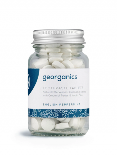 Dentifricio Minerale in Compresse Menta Piperita Inglese Georganics dentifricio naturale compresse zero waste Italia Palermo