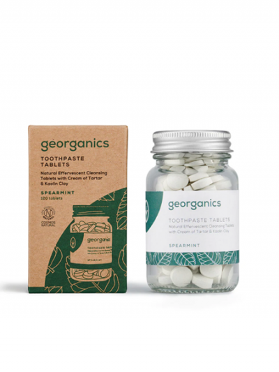 Dentifricio naturale Georganics compresse zero waste igiene orale sostenibile Italia Palermo