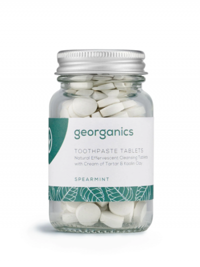 Dentifricio Minerale in Compresse Menta Verde Georganics dentifricio naturale in compresse zero waste Georganics Italia Palermo