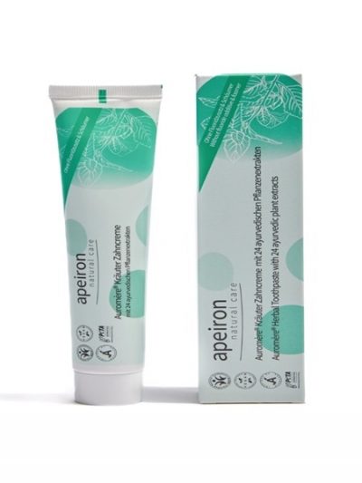 Dentifricio naturale ayurvedico con neem e erbe officinali antibatteriche