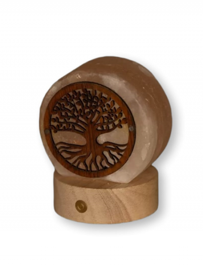 Lampada di Sale Himalayano Albero della Vita a batteria con LED luce naturale per relax – BiciBio Bioprofumeria Palermo Sicilia