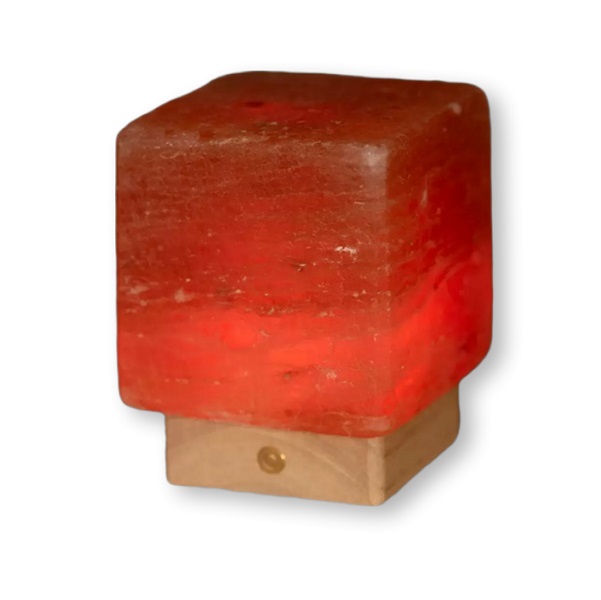 Lampada sale himalayano artigianale ideale per soggiorno e benessere