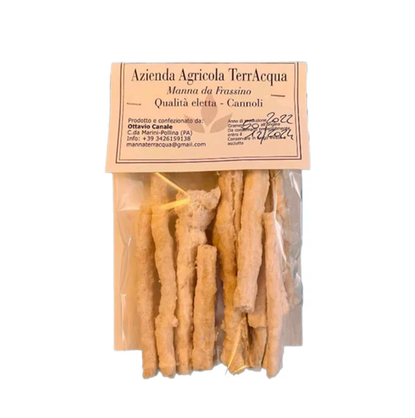 Cannoli di manna pura Terraqua dolce tipico siciliano Palermo