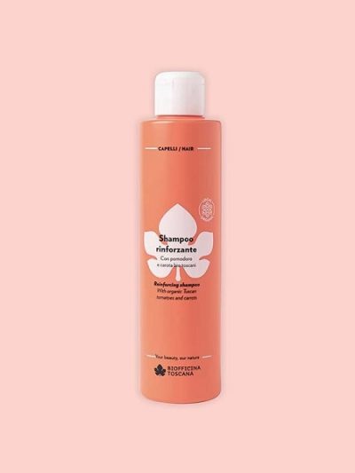 Shampoo rinforzante Biofficina Toscana bio per capelli deboli e fragili