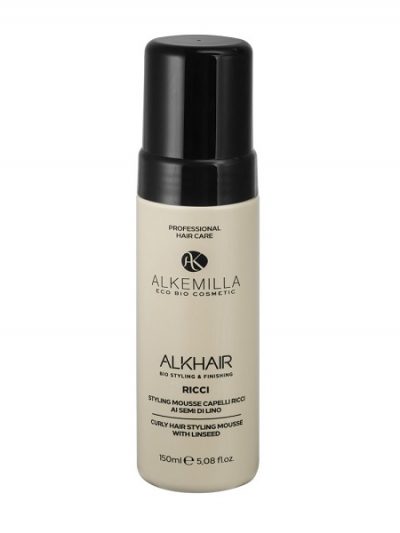 Mousse styling per capelli ricci Alkemilla naturale effetto definito