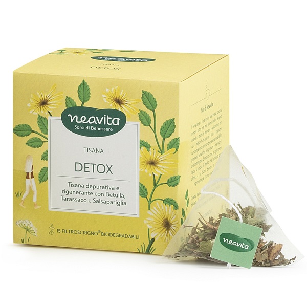Detox Tisana Depurativa 15 Filtri Neavita tisana detox naturale depurazione organismo