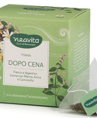 Dopo Cena Fresca e Digestiva 15 Filtri a Scrigno Neavita tisana digestiva naturale