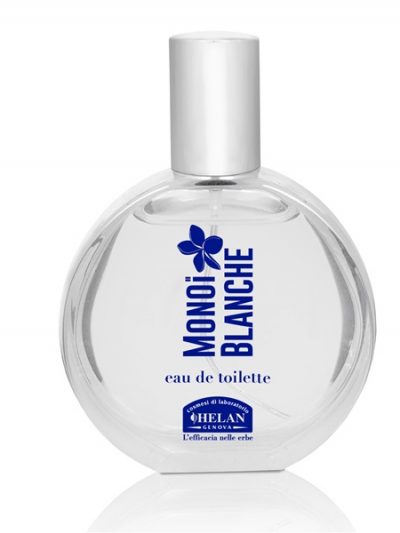 Monoi Blanche Eau de Toilette 50mL Helan Genova, profumo donna naturale fresco solare Palermo Sicilia