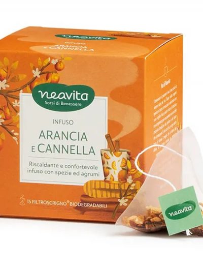 Infuso Arancia e Zenzero 15 Filtri a Scrigno Neavita tisana energizzante Palermo Sicilia