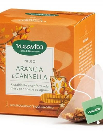 Infuso Neavita arancia zenzero filtri scrigno Bicibio bioprofumeria Palermo
