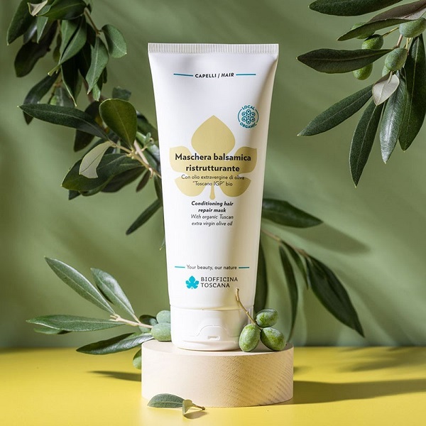 Maschera capelli Biofficina Toscana per capelli secchi e danneggiati prodotto naturale acquistabile a Palermo