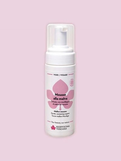 Mousse alla malva Biofficina Toscana styling capelli ricci bio naturale disponibile a Palermo Sicilia