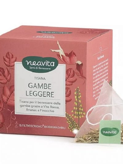 tisana gambe leggere Neavita Palermo drenante naturale Sicilia