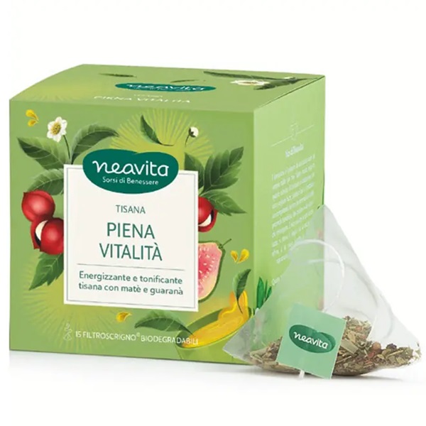 Tisana Piena Vitalità Energizzante Tonificante 15 Filtri Neavita naturale Palermo Sicilia