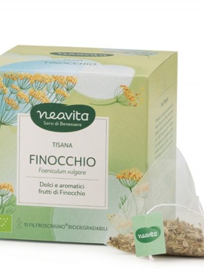 Tisana digestiva Neavita finocchio bio filtri biodegradabili Bicibio bioprofumeria